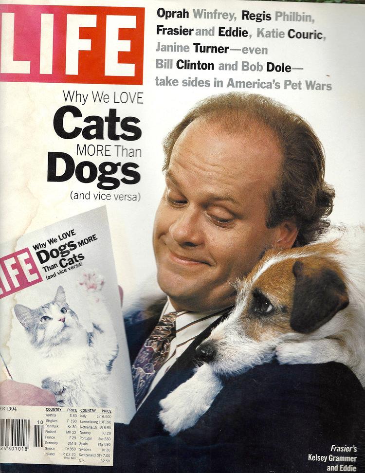 Life Magazine cover starring Moose w,ith Kelsey Grammer